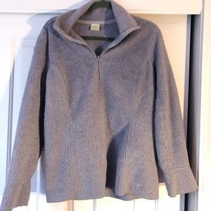 Vintage LL Bean L Large Fleece Purple Quarter Zip